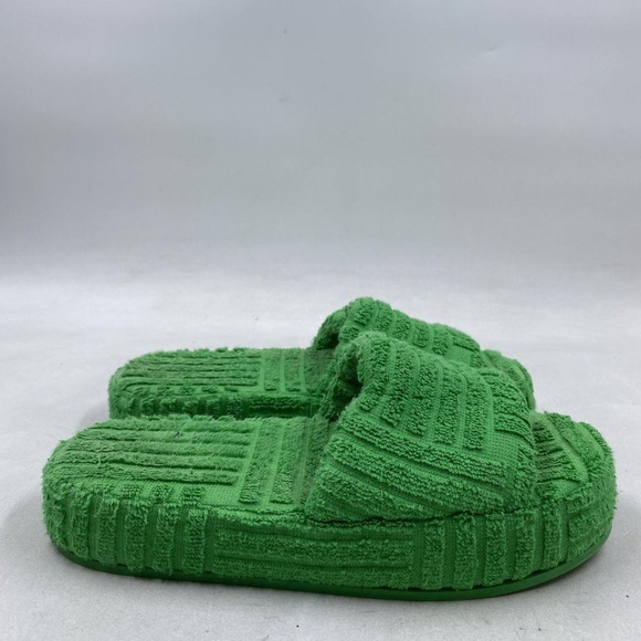 Bottega Veneta Green Terry Slide Sandal W 5.5 COA - Picture 4 of 7